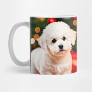 Christmas Bichon Frise Puppy Dog Mug